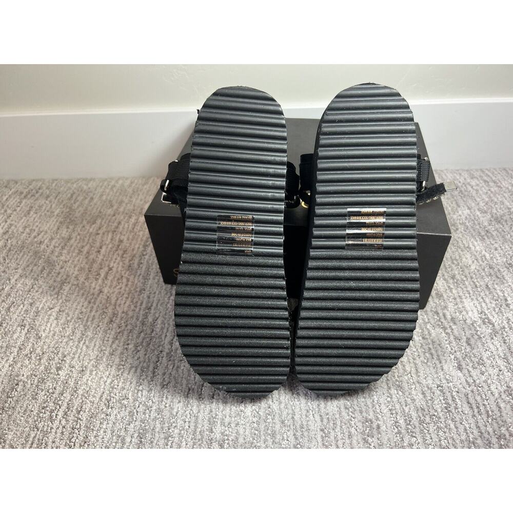 Zaria Platform Sandal, Black, Rhinestones, Y2K Style, NIB - Picture 5 of 7